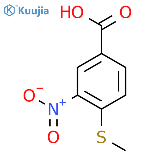 4-(methylsulfanyl)-3-nitrobenzoic acid structure