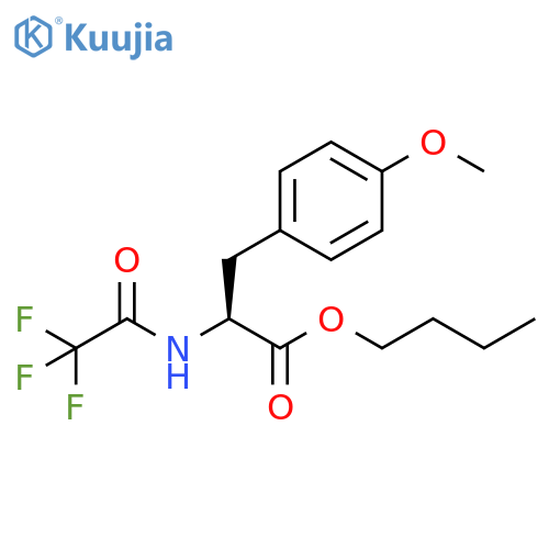 L-Tyrosine, O-methyl-N-(trifluoroacetyl)-, butyl ester structure