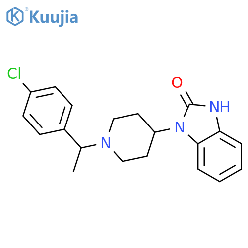 2H-Benzimidazol-2-one,1-[1-[1-(4-chlorophenyl)ethyl]-4-piperidinyl]-1,3-dihydro- structure