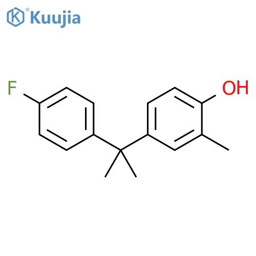 Phenol, 4-[1-(4-fluorophenyl)-1-methylethyl]-2-methyl- structure