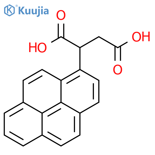 Butanedioic acid, 2-(1-pyrenyl)- structure