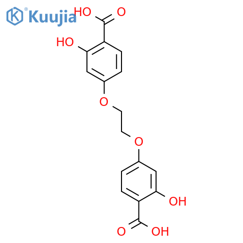 BENZOIC ACID, 4,4'-[1,2-ETHANEDIYLBIS(OXY)]BIS[2-HYDROXY- structure
