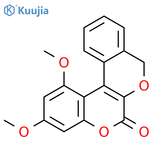 [2]BENZOPYRANO[3,4-C][1]BENZOPYRAN-6(8H)-ONE, 1,3-DIMETHOXY- structure