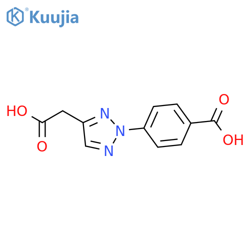 2H-1,2,3-TRIAZOLE-4-ACETIC ACID, 2-(4-CARBOXYPHENYL)- structure
