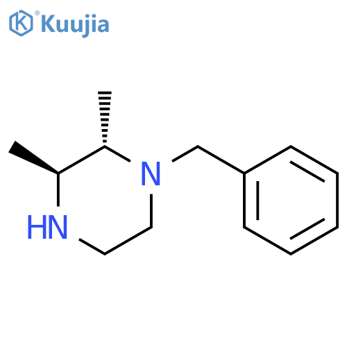 Piperazine, 2,3-dimethyl-1-(phenylmethyl)-, trans- structure
