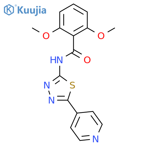 Benzamide, 2,6-dimethoxy-N-[5-(4-pyridinyl)-1,3,4-thiadiazol-2-yl]- structure