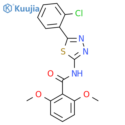 Benzamide, N-[5-(2-chlorophenyl)-1,3,4-thiadiazol-2-yl]-2,6-dimethoxy- structure