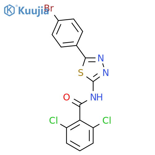 Benzamide, N-[5-(4-bromophenyl)-1,3,4-thiadiazol-2-yl]-2,6-dichloro- structure