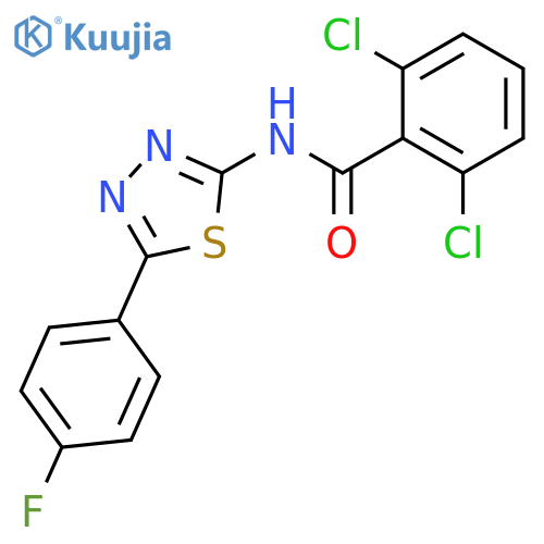 BENZAMIDE, 2,6-DICHLORO-N-[5-(4-FLUOROPHENYL)-1,3,4-THIADIAZOL-2-YL]- structure
