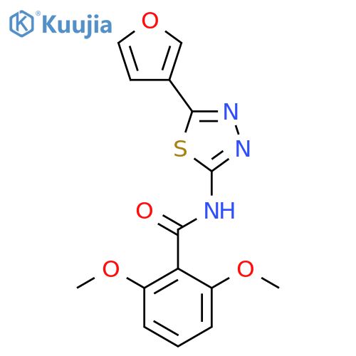 Benzamide, N-[5-(3-furanyl)-1,3,4-thiadiazol-2-yl]-2,6-dimethoxy- structure