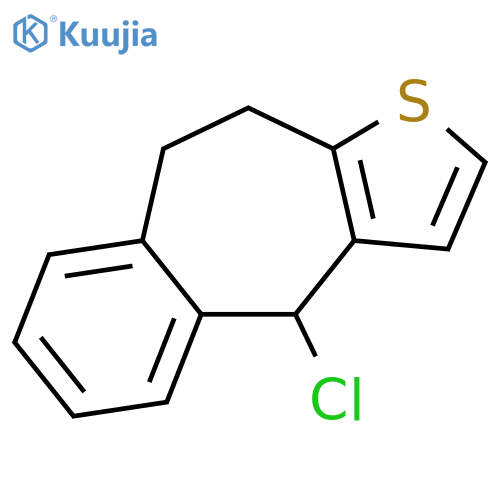 4H-Benzo[4,5]cyclohepta[1,2-b]thiophene, 4-chloro-9,10-dihydro- structure