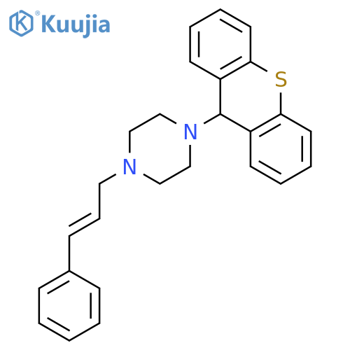 PIPERAZINE, 1-(3-PHENYL-2-PROPENYL)-4-(9H-THIOXANTHEN-9-YL)- structure