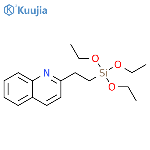 Quinoline, 2-[2-(triethoxysilyl)ethyl]- structure