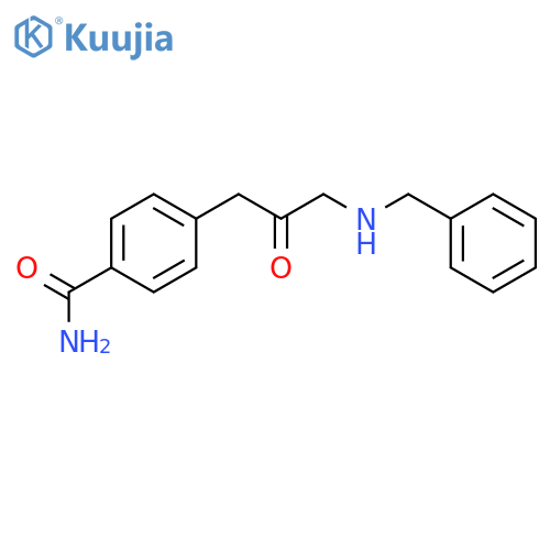 Benzamide, 4-[2-oxo-3-[(phenylmethyl)amino]propyl]- structure