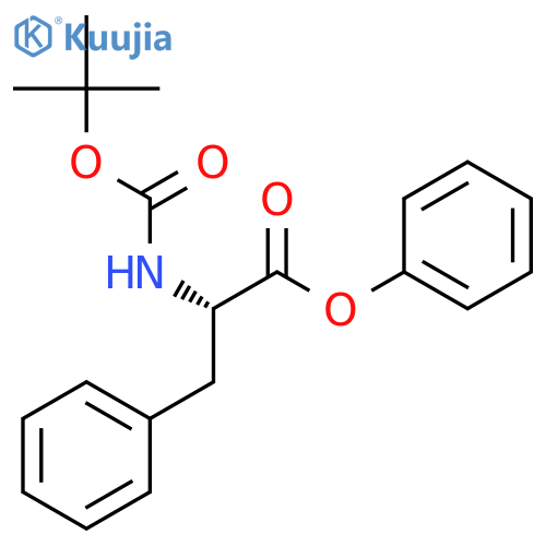 L-PHENYLALANINE, N-[(1,1-DIMETHYLETHOXY)CARBONYL]-, PHENYL ESTER structure