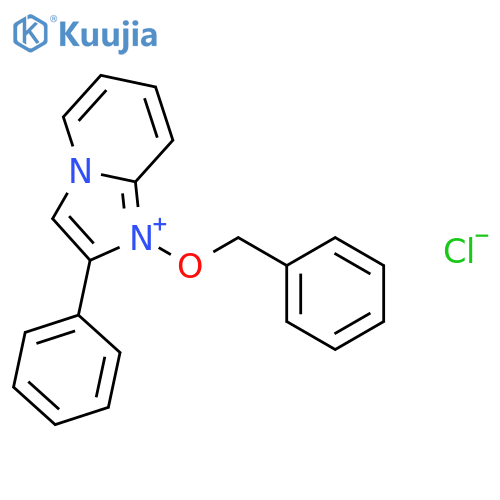 IMIDAZO[1,2-A]PYRIDINIUM, 2-PHENYL-1-(PHENYLMETHOXY)-, CHLORIDE structure