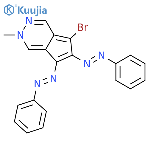 2H-Cyclopenta[d]pyridazine, 5-bromo-2-methyl-6,7-bis(phenylazo)- structure