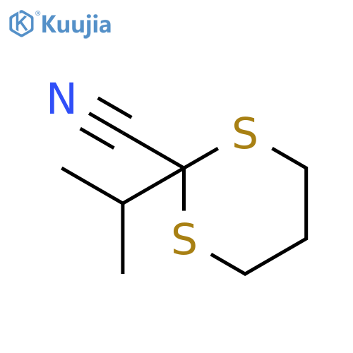 1,3-DITHIANE-2-CARBONITRILE, 2-(1-METHYLETHYL)- structure