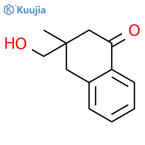 1(2H)-NAPHTHALENONE, 3,4-DIHYDRO-3-(HYDROXYMETHYL)-3-METHYL- structure
