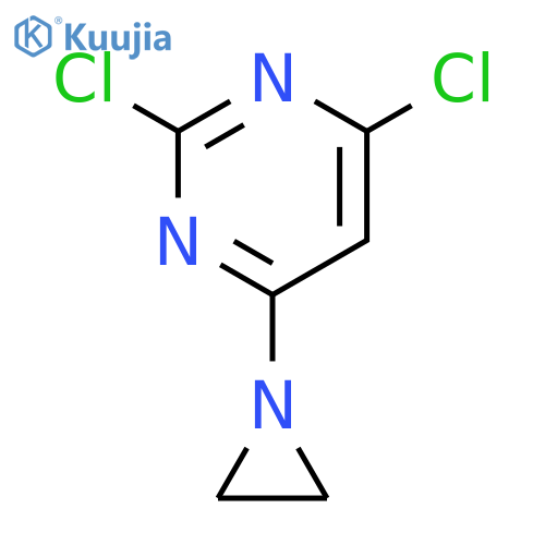 Pyrimidine,4-(1-aziridinyl)-2,6-dichloro- structure