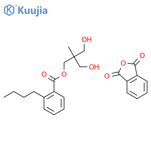 3-hydroxy-2-(hydroxymethyl)-2-methylpropyl 2-butylbenzoate - 2-benzofuran-1,3-dione (1:1) structure