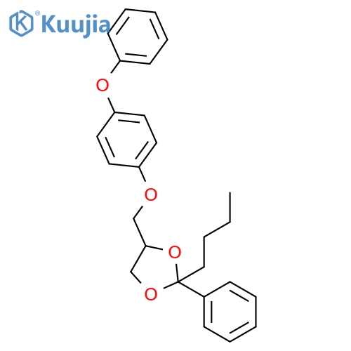 1,3-Dioxolane, 2-butyl-4-[(4-phenoxyphenoxy)methyl]-2-phenyl- structure