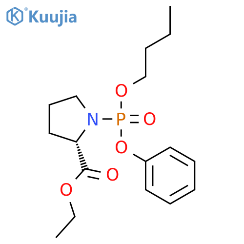 L-PROLINE, 1-(BUTOXYPHENOXYPHOSPHINYL)-, ETHYL ESTER, (S)- structure