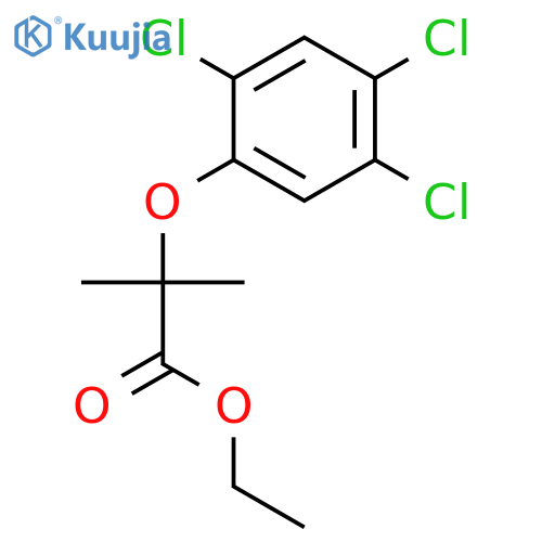 Propanoic acid, 2-methyl-2-(2,4,5-trichlorophenoxy)-, ethyl ester structure