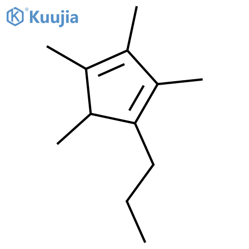 Tetramethyl(n-propyl)cyclopentadiene structure