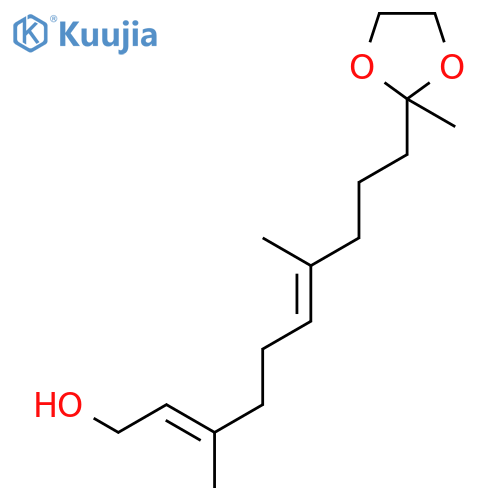 2,6-DECADIEN-1-OL, 3,7-DIMETHYL-10-(2-METHYL-1,3-DIOXOLAN-2-YL)-, (E,E)- structure