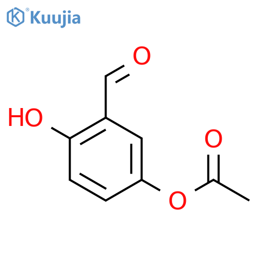BENZALDEHYDE, 5-(ACETYLOXY)-2-HYDROXY- structure