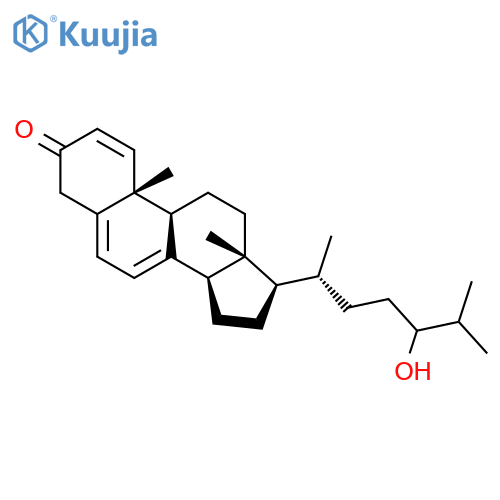 Cholesta-1,5,7-trien-3-one, 24-hydroxy- structure