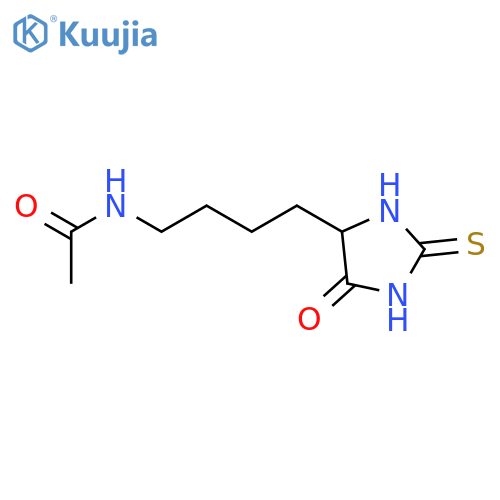 ACETAMIDE, N-[4-(5-OXO-2-THIOXO-4-IMIDAZOLIDINYL)BUTYL]- structure