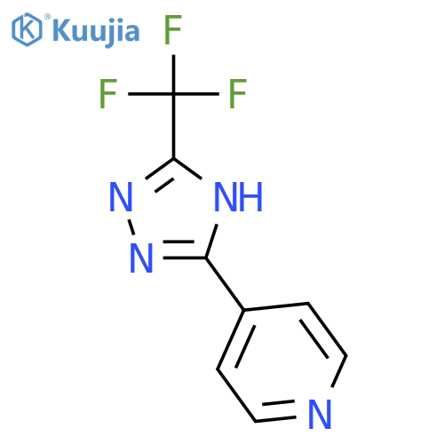 Pyridine, 4-[5-(trifluoromethyl)-1H-1,2,4-triazol-3-yl]- structure
