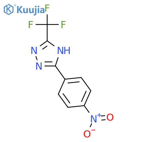 1H-1,2,4-TRIAZOLE, 3-(4-NITROPHENYL)-5-(TRIFLUOROMETHYL)- structure