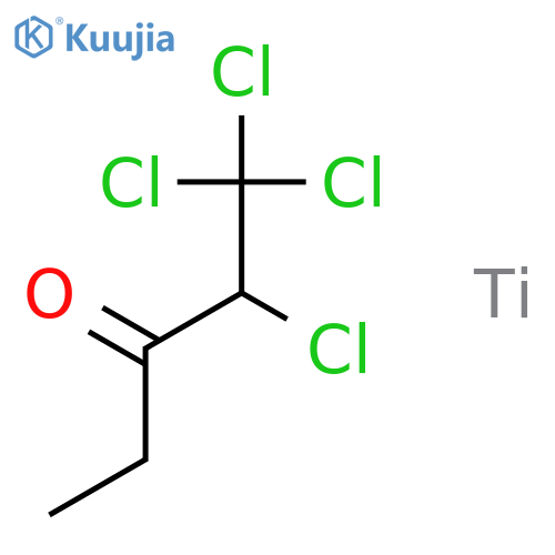 Titanium, tetrachloro(3-pentanone)- structure