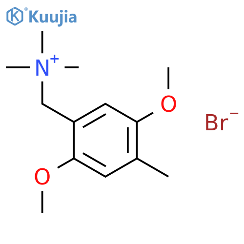 Benzenemethanaminium, 2,5-dimethoxy-N,N,N,4-tetramethyl-, bromide structure