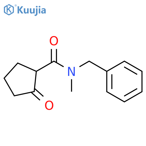 CYCLOPENTANECARBOXAMIDE, N-METHYL-2-OXO-N-(PHENYLMETHYL)- structure