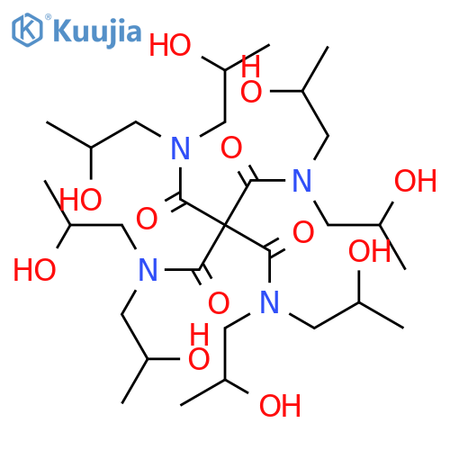 Methanetetracarboxamide, octakis(2-hydroxypropyl)- structure