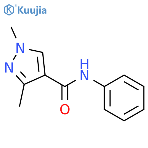 1H-Pyrazole-4-carboxamide, 1,3-dimethyl-N-phenyl- structure