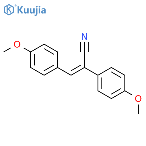 2,3-Bis(4-methoxyphenyl)prop-2-enenitrile structure