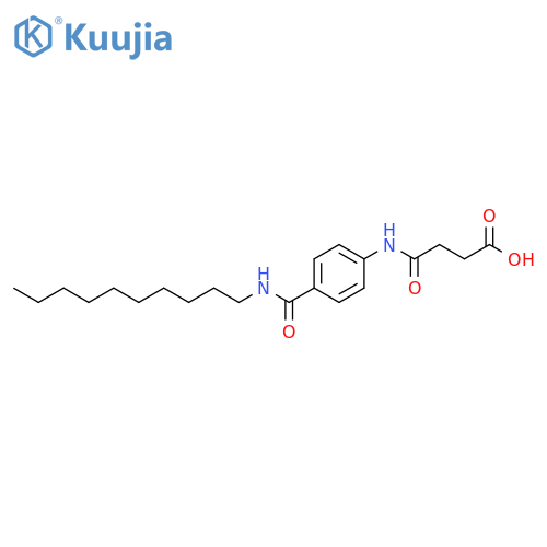 Butanoic acid, 4-[[4-[(decylamino)carbonyl]phenyl]amino]-4-oxo- structure