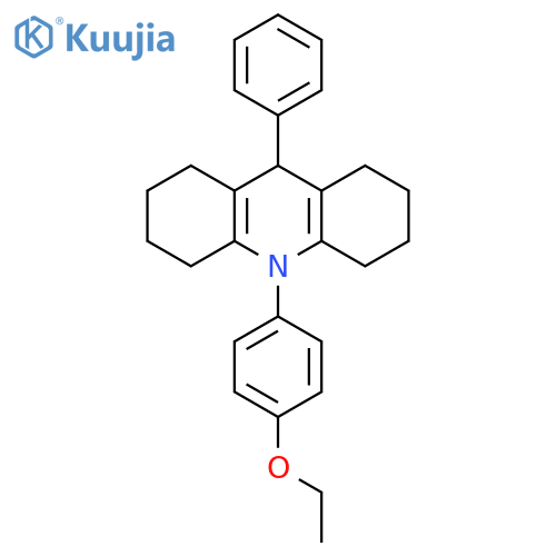 Acridine, 10-(4-ethoxyphenyl)-1,2,3,4,5,6,7,8,9,10-decahydro-9-phenyl- structure