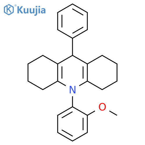 Acridine,1,2,3,4,5,6,7,8,9,10-decahydro-10-(2-methoxyphenyl)-9-phenyl- structure