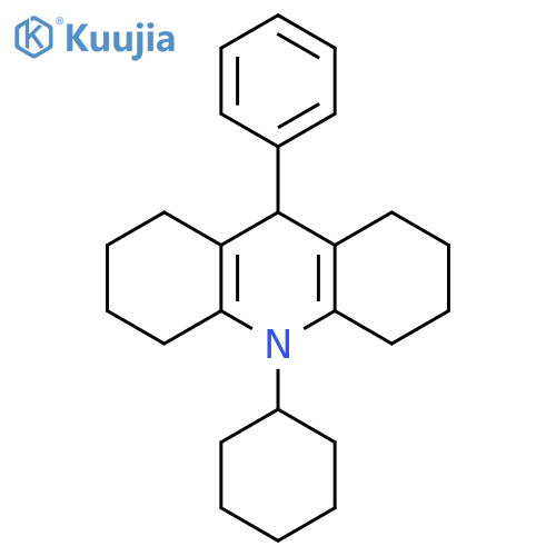 Acridine, 10-cyclohexyl-1,2,3,4,5,6,7,8,9,10-decahydro-9-phenyl- structure
