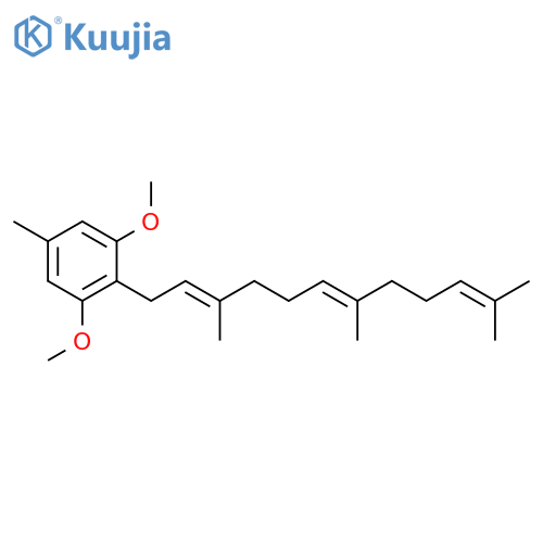 Benzene,1,3-dimethoxy-5-methyl-2-(3,7,11-trimethyl-2,6,10-dodecatrienyl)-,(E,E)- structure