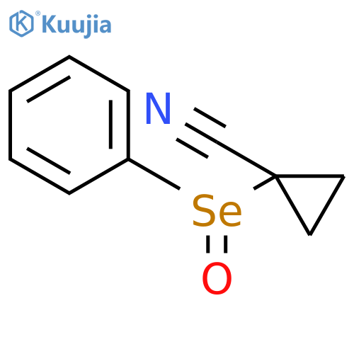 CYCLOPROPANECARBONITRILE, 1-(PHENYLSELENINYL)- structure