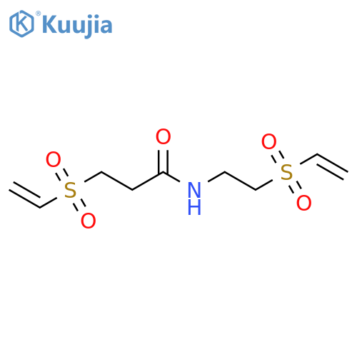 Propanamide, 3-(ethenylsulfonyl)-N-[2-(ethenylsulfonyl)ethyl]- structure
