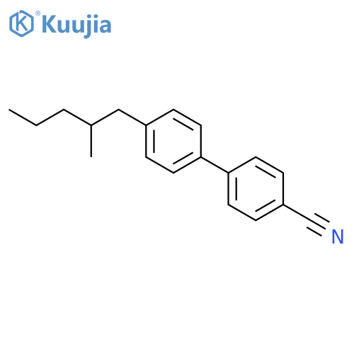 [1,1'-BIPHENYL]-4-CARBONITRILE, 4'-(2-METHYLPENTYL)- structure