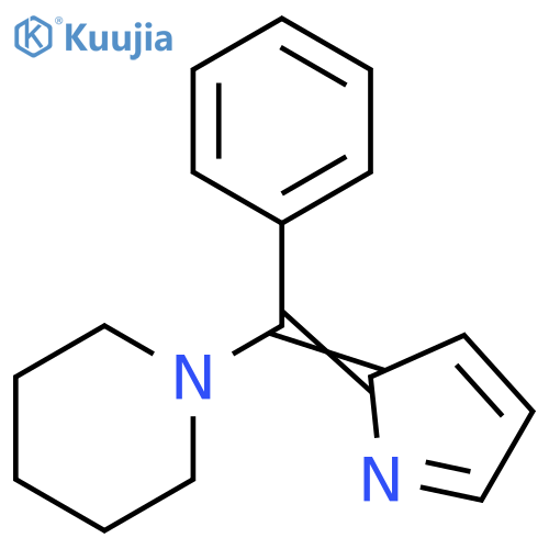 Piperidine, 1-(phenyl-2H-pyrrol-2-ylidenemethyl)- structure